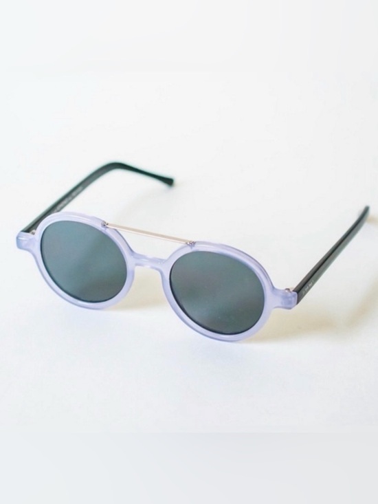 Anthropologie Accessories - NEW KOMONO sunglasses Round purple black Vivien violet